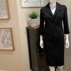 New York and Company black skirt suit, M